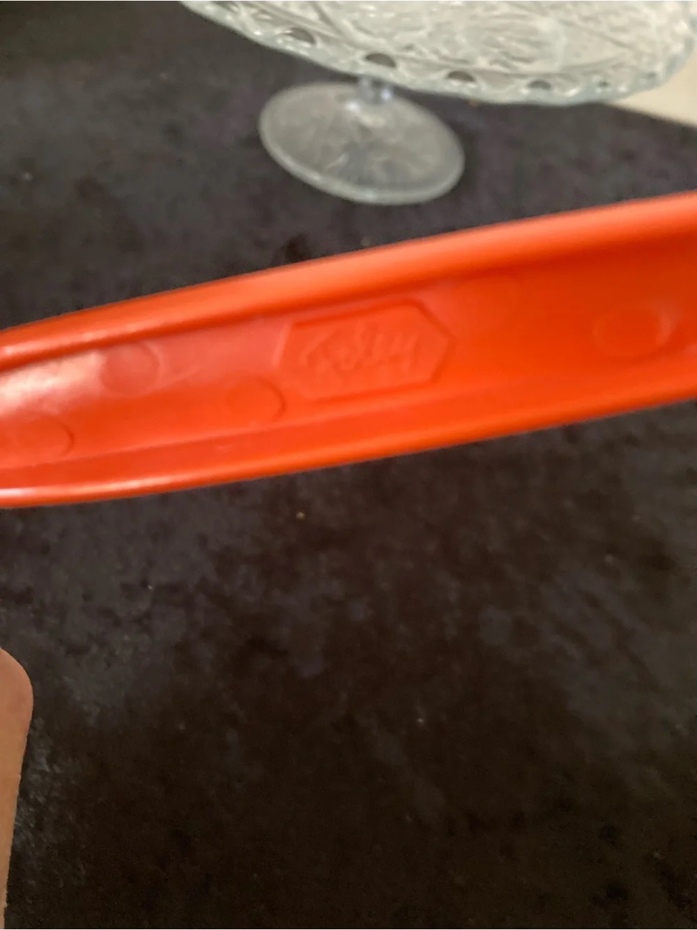 Foley Melimine Kitchen Ladle - Bright Orange Serving Spoon